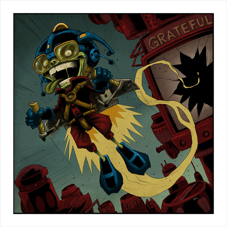 Zombified Lad Taking Off! by Axel
