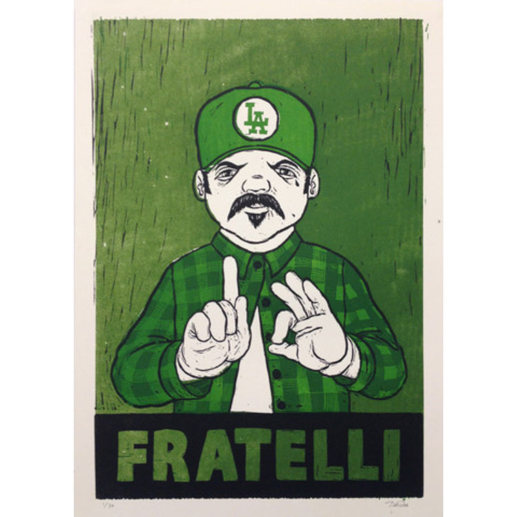 "Fratelli Green" Print by Bob Dob