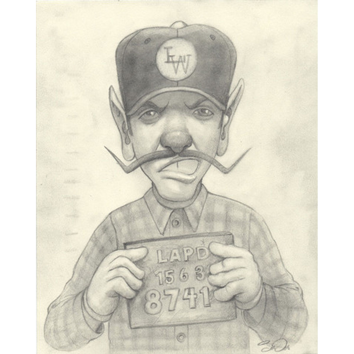 Mug Shot Waluigi