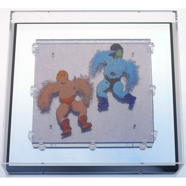 Pressure Painting: He-Man Vs Skeletor by RYCA