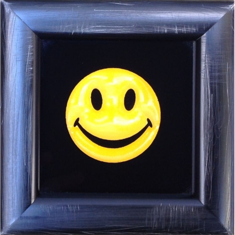 Yellow Gloss Mini Smiley by RYCA