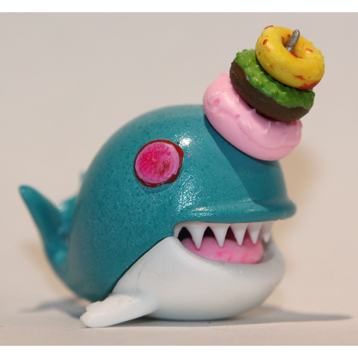Teal Donut Whale