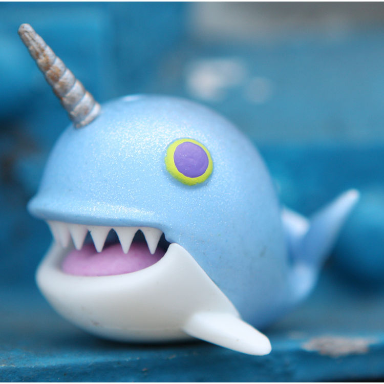Teal Narwhale by Victoria Rose