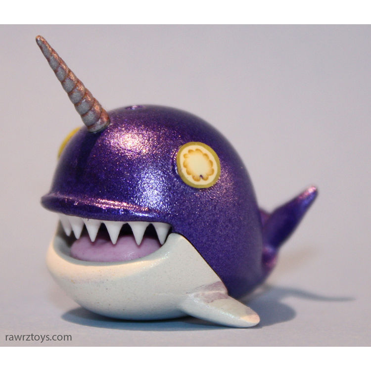Purple Glitter Narwhale by Victoria Rose