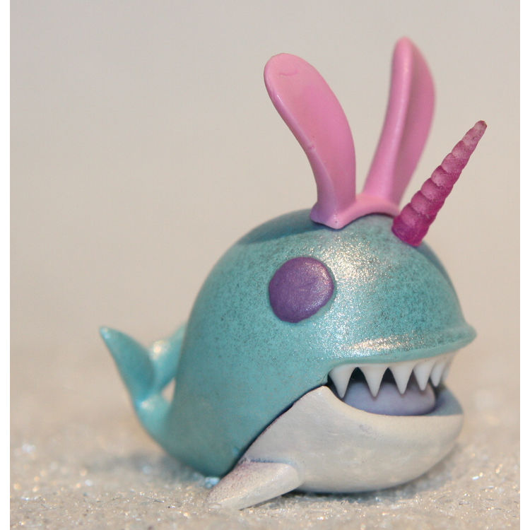 Pink Bunny Narwhale by Victoria Rose