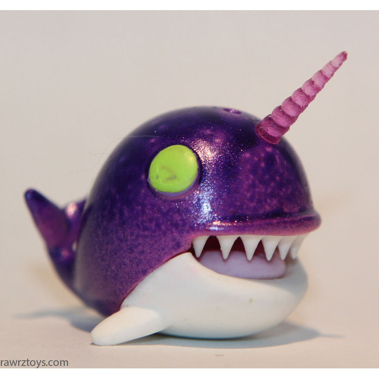 Purple Pink Narwhale by Victoria Rose