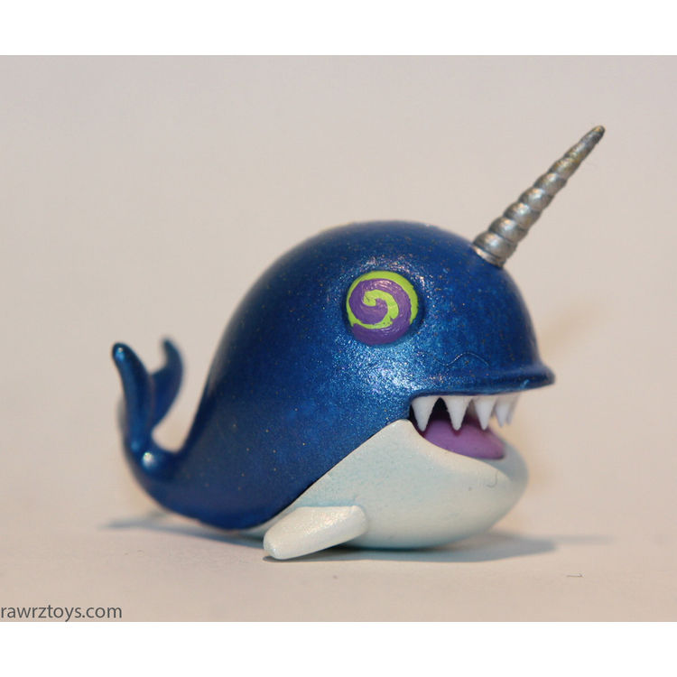 Metalic Blue Narwhale by Victoria Rose