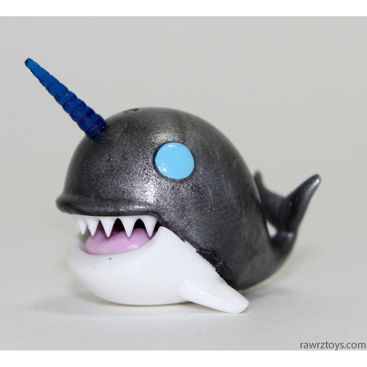 Gun Metal Narwhale Blue Eyes