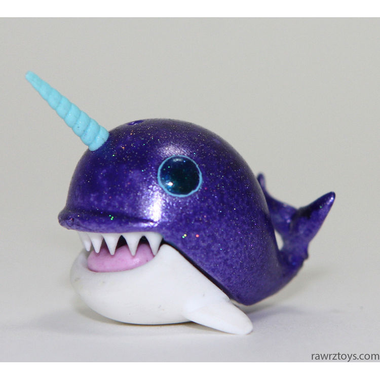 Galactic Purple Narwhale by Victoria Rose