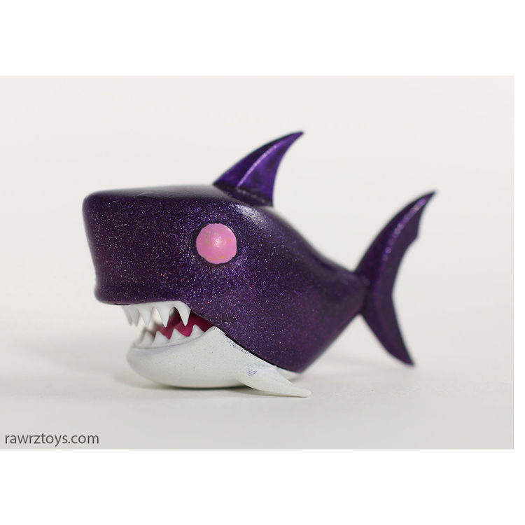 Sparkle Purple Shark by Victoria Rose