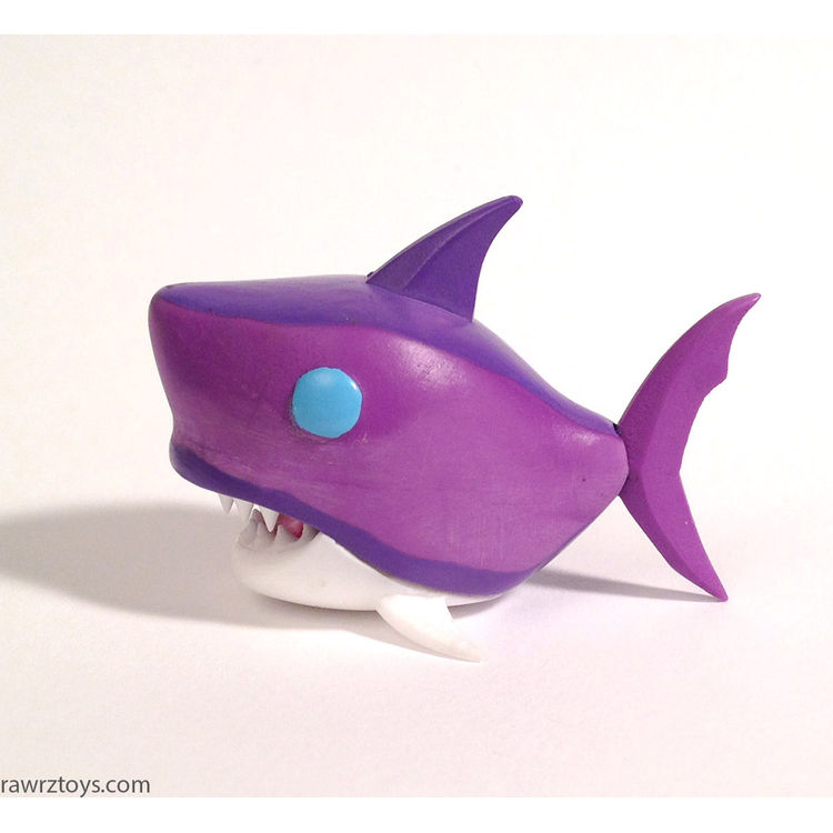 Race Stripe Purple Shark by Victoria Rose