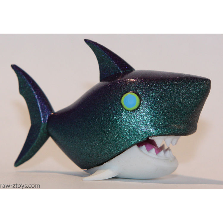 Dark Green and Purple Shark by Victoria Rose