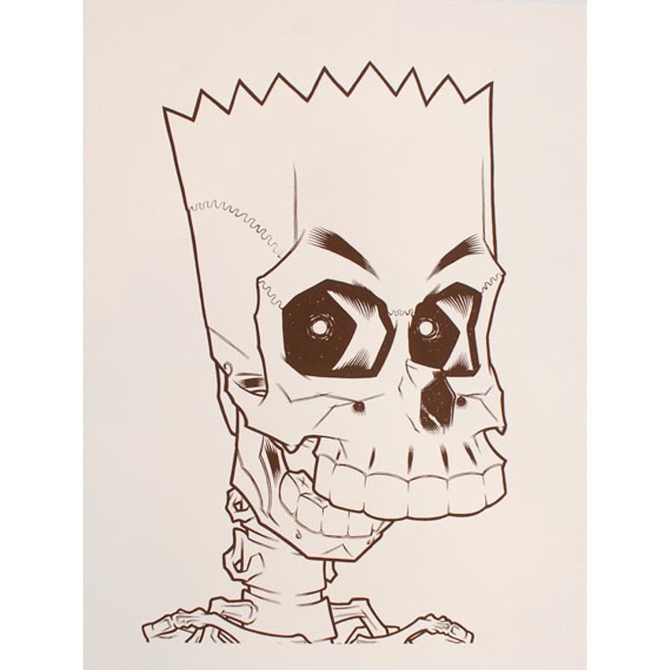 BART SIMPSON SKELETAL by Brian Ewing