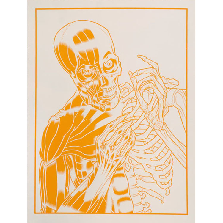 THE TINGLER VINCENT PRICE SKELETAL [ORANGE] by Brian Ewing