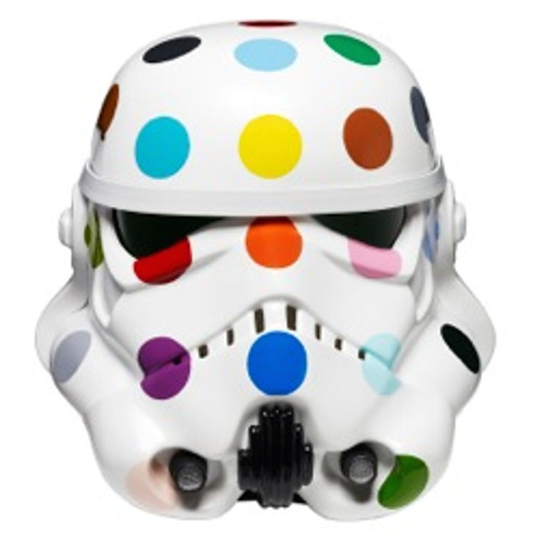 Spot Painted Art Wars Stormtrooper Helmet by Damien Hirst
