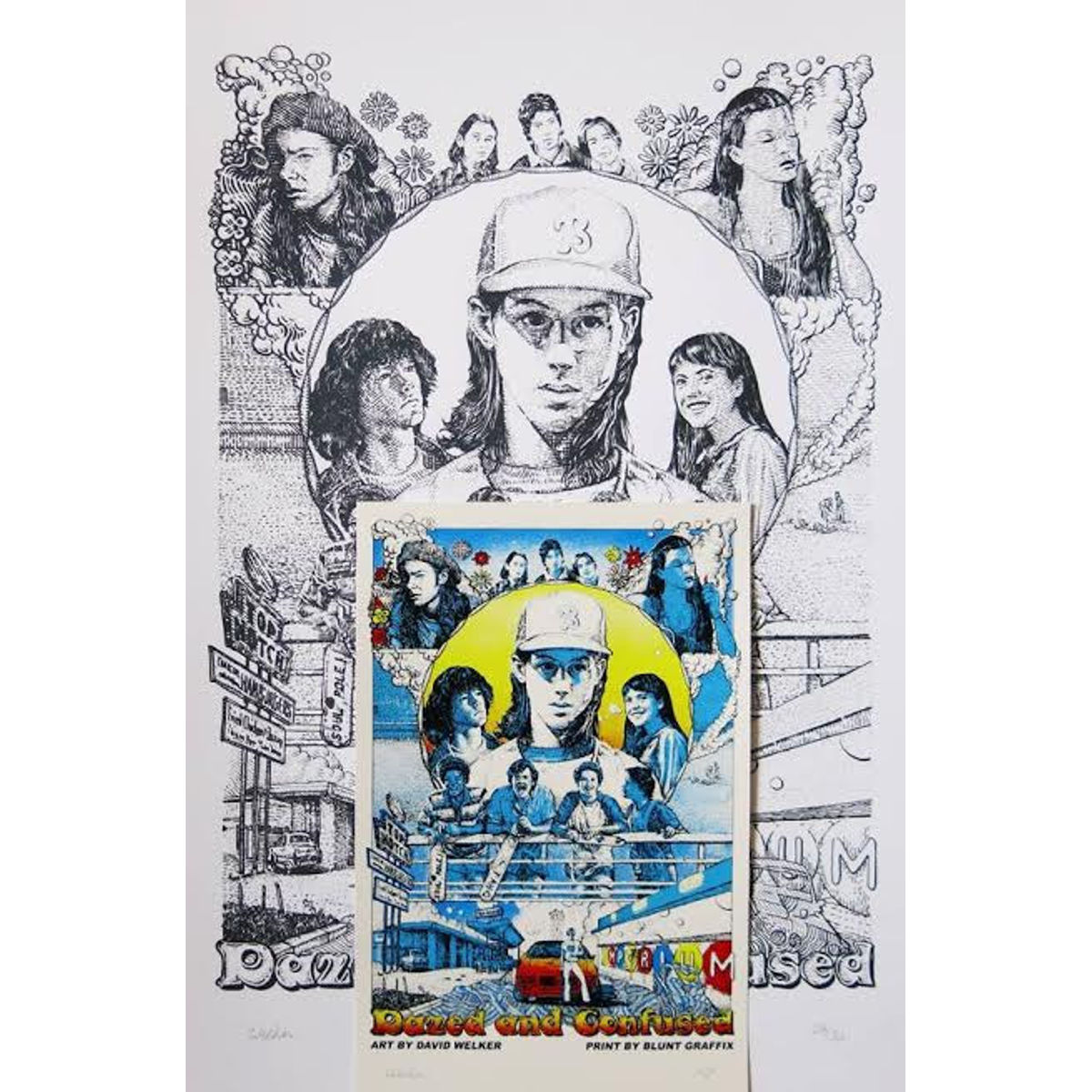 "Dazed and Confused" Line Art & Handbill Set