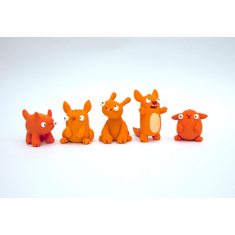 Orange Beastlies by Leslie Levings