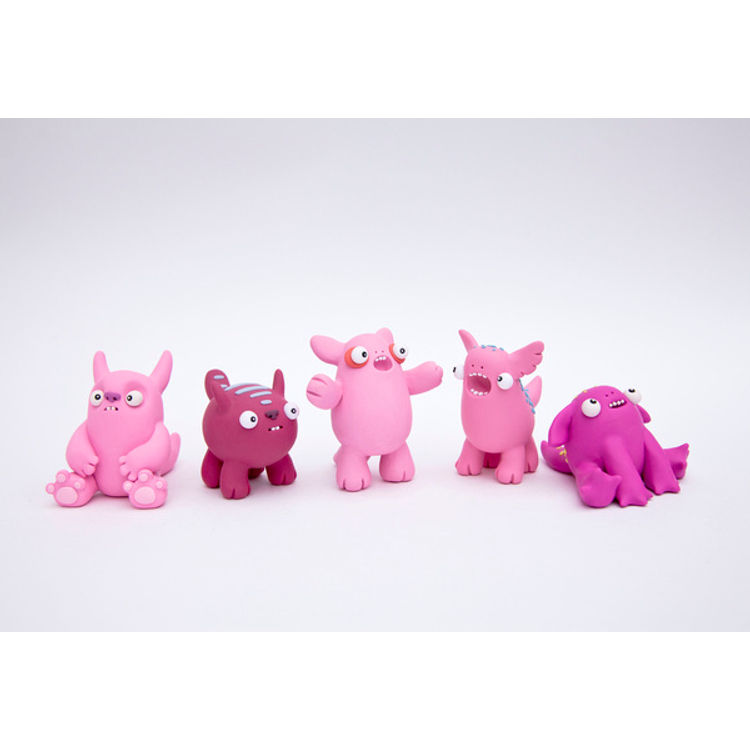 Pink Beastlies by Leslie Levings
