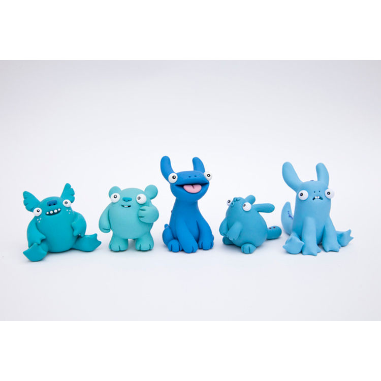 Blue Beastlies by Leslie Levings