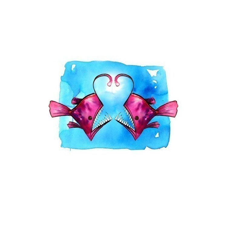 anglerfish love by oddFauna (Emma SanCartier)