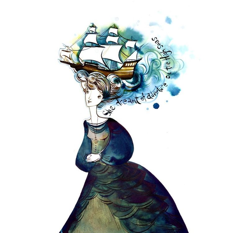 she dreamt of adventure on the high seas by oddFauna (Emma SanCartier)