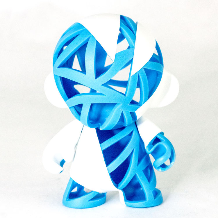 Munny - Blue and White by Carson Catlin