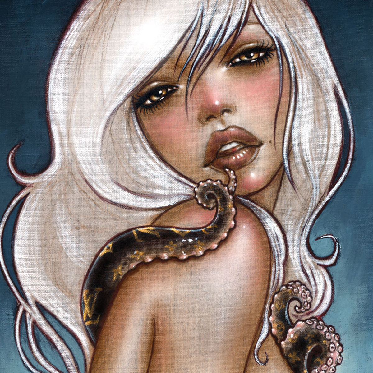 Octopussy - Hand-Embellished Canvas Edition