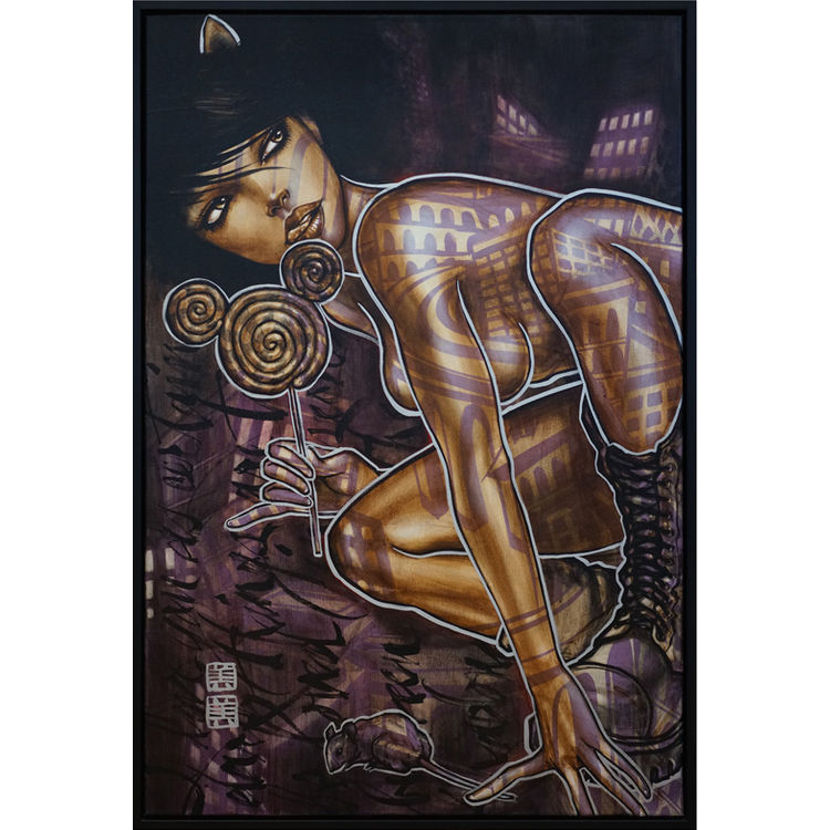 Pussycat - Original Artwork by Mimi Yoon