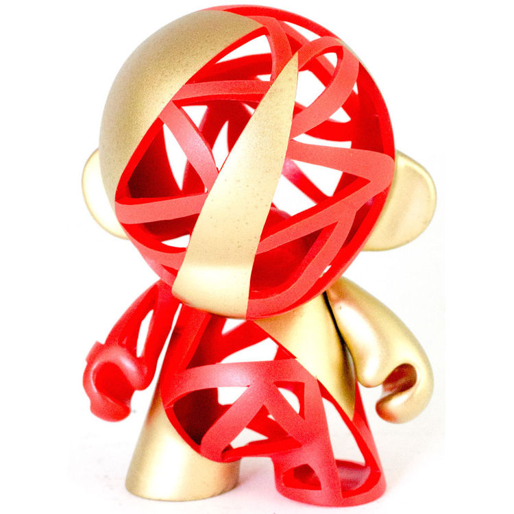 Munny - Red and Gold by Carson Catlin