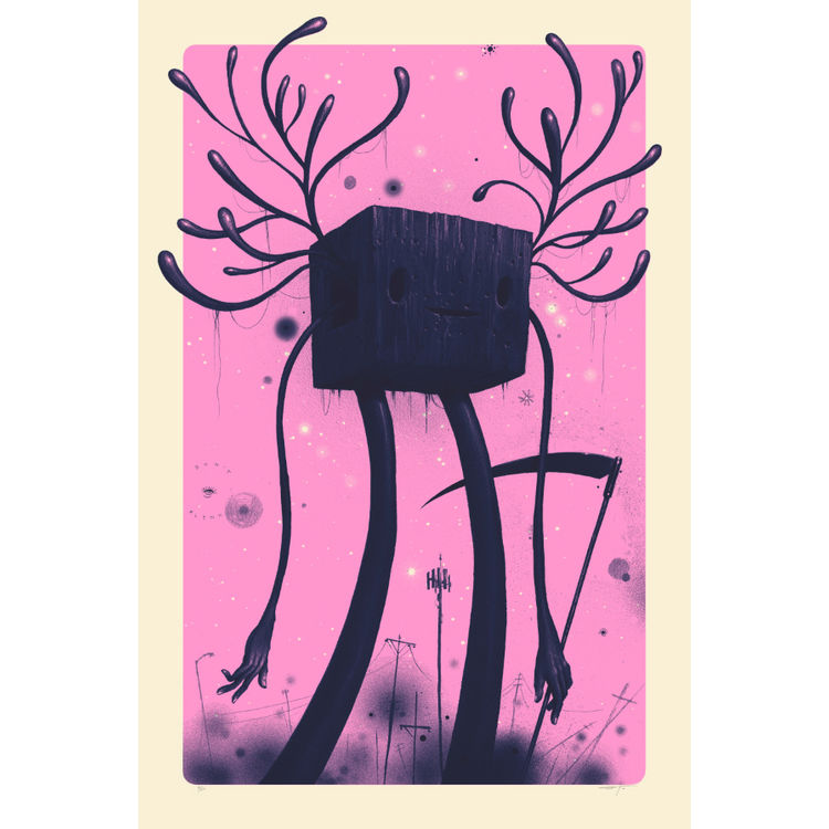 SILHOUETTED REAPER: DUSK (PINK) by Jeff Soto
