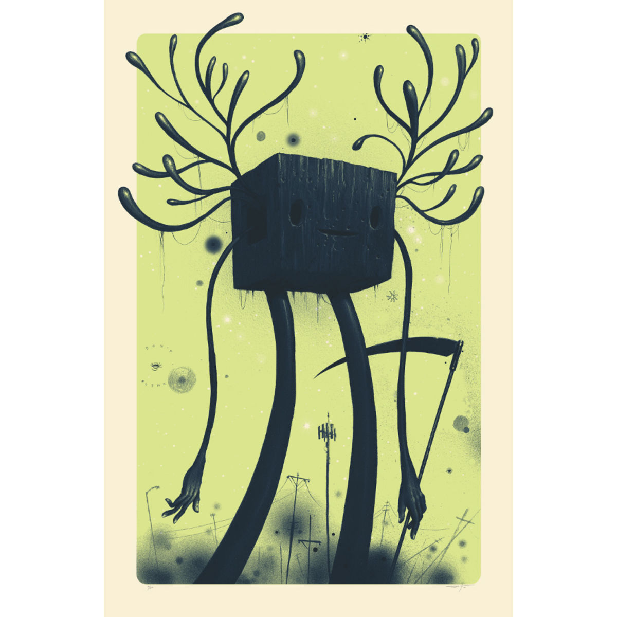 SILHOUETTED REAPER: MORNING DEW (GREEN)