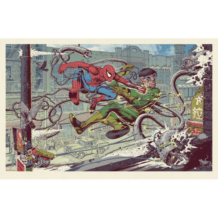Spider-man v. Doc Ock - Variant Artist Edition by Mike Sutfin
