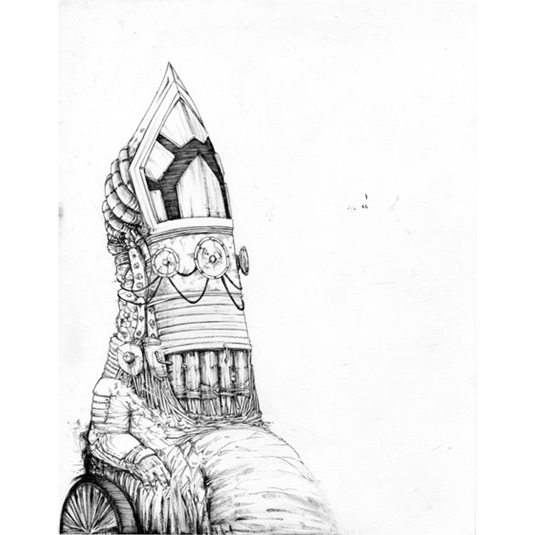 "POPE" ORIGINAL DRAWING by Dave Correia