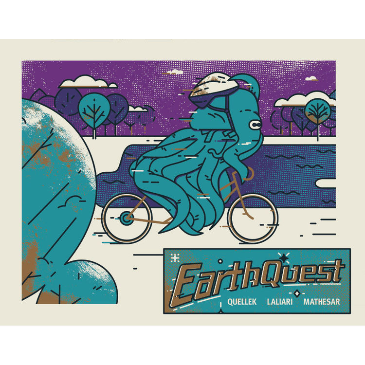 Earth Quest: The Biking Scene (Lobby Card) by Emory Allen
