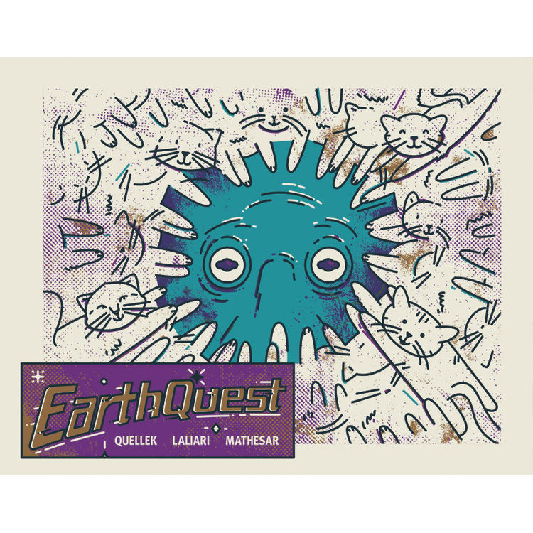 Earth Quest: The Cats Scene (Lobby Card) by Emory Allen