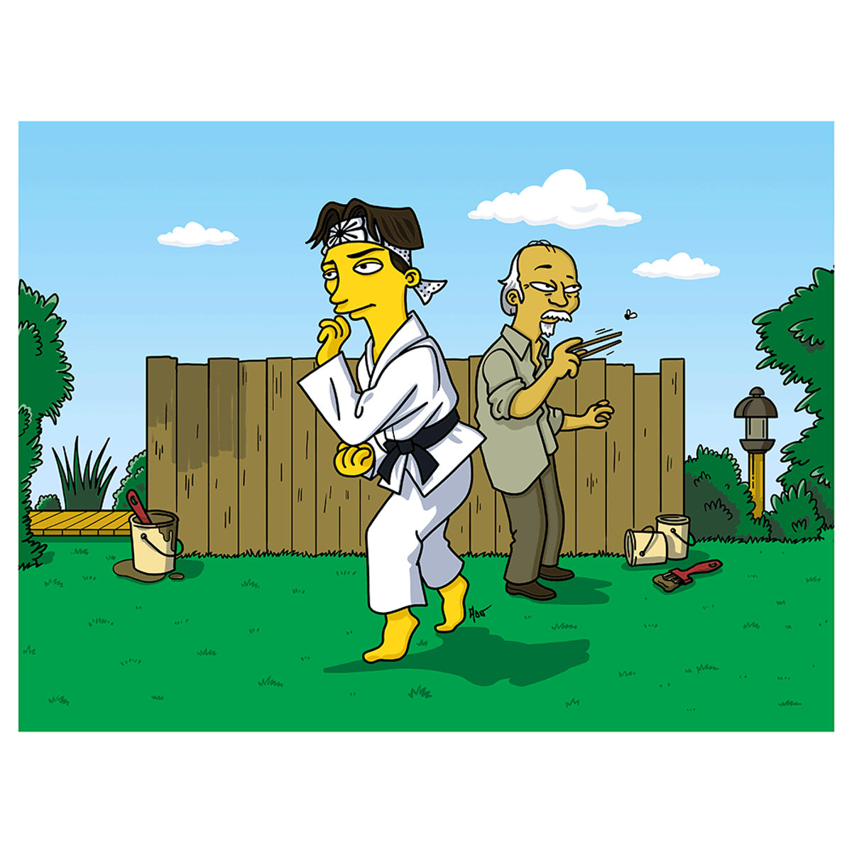 Karate Kid Simpsonized