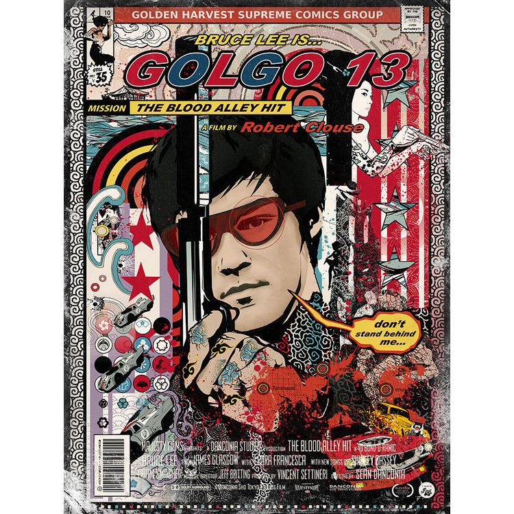 "Bruce Lee Golgo 13 Love Child" Vintage Variant by Sean Danconia