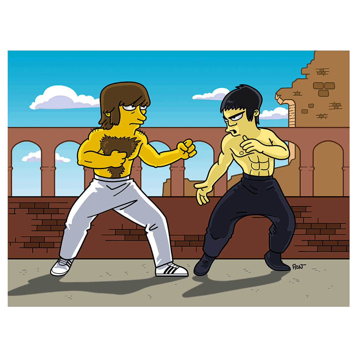 Way Of The Dragon Simpsonized