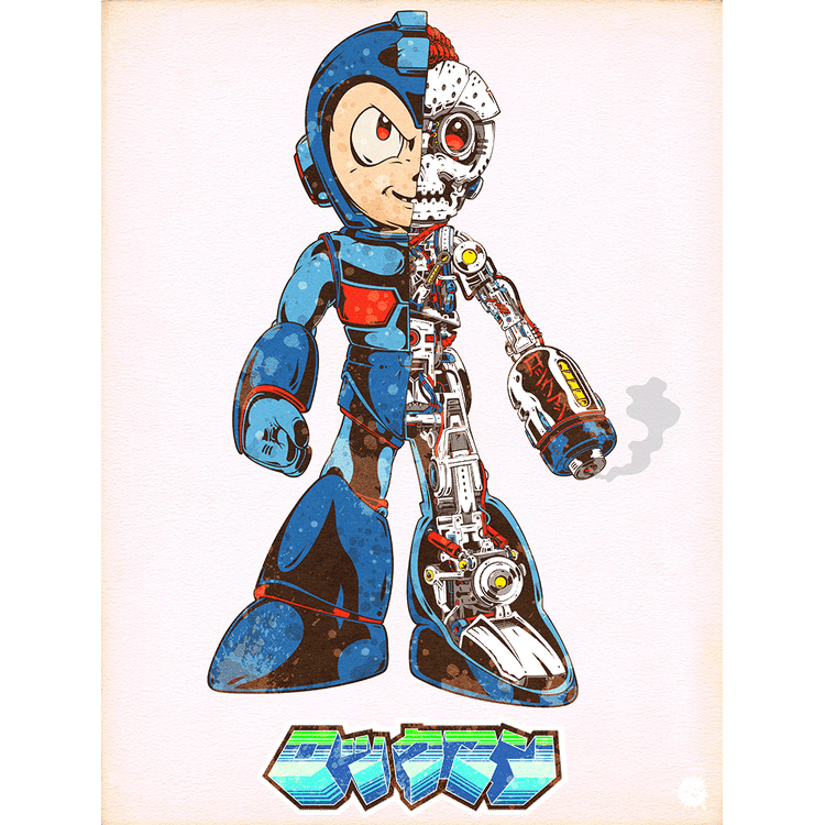 "Rokkuman | Mega-Dissection | ロックマン" Smoke Rok Trans Variant by Beery Method