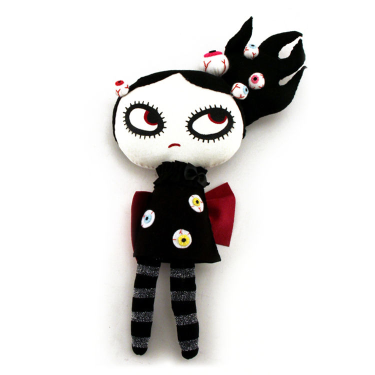 EYEBALL GIRL FLARE by Mizna Wada