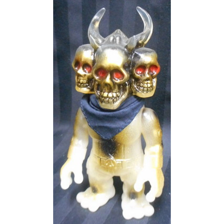 Mutant Dokurocks (bubble clear molding / red-eye - gold face) by Skull Toys (Takeuchi Yu)