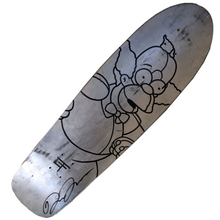 Krusty skate deck by David Flores
