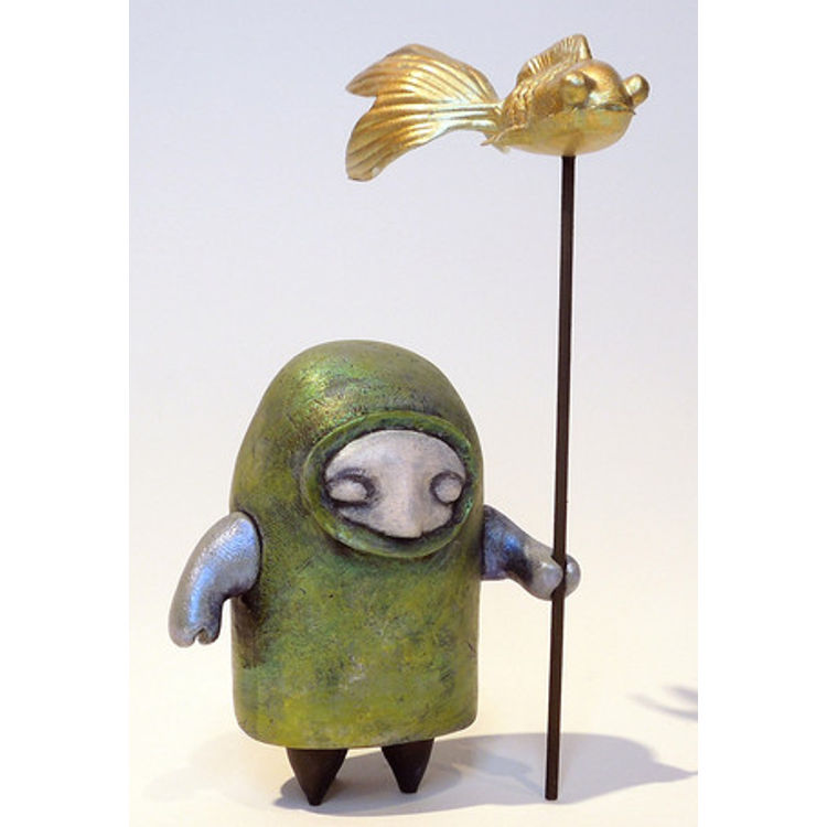 Goldfish Clan - Baltic Green Series (irridescent green tunic) by Steve Ferrera