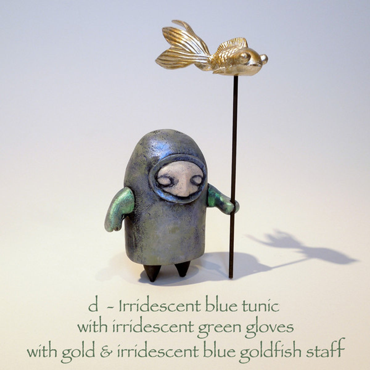 Goldfish Clan - Baltic Green Series (irridescent blue tunic)