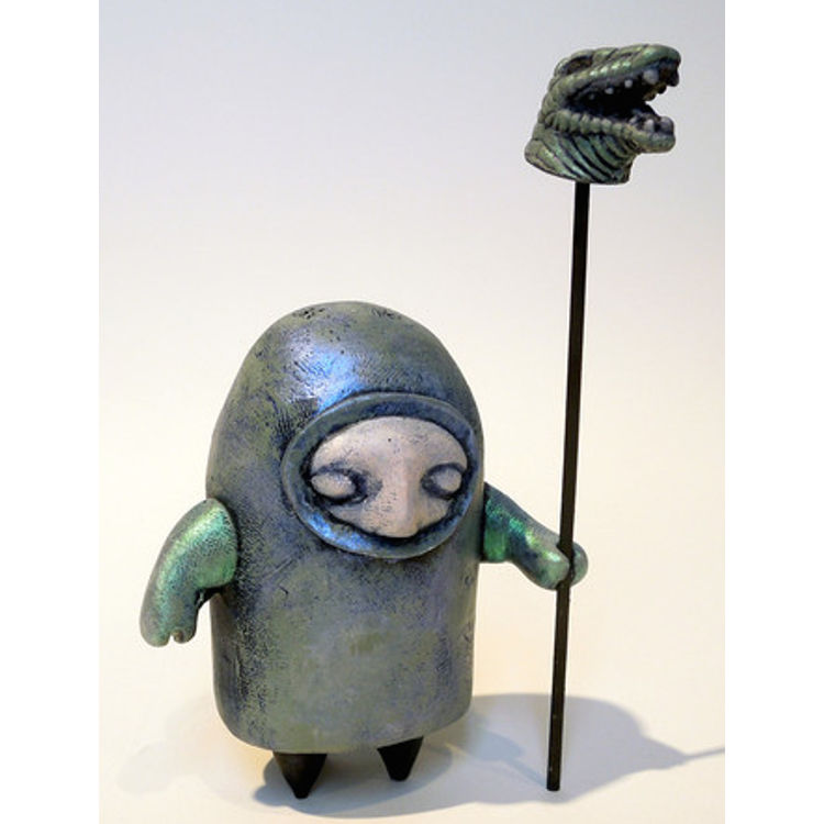 Lizard Clan: Water Dragon Series (irridescent blue tunic) by Steve Ferrera