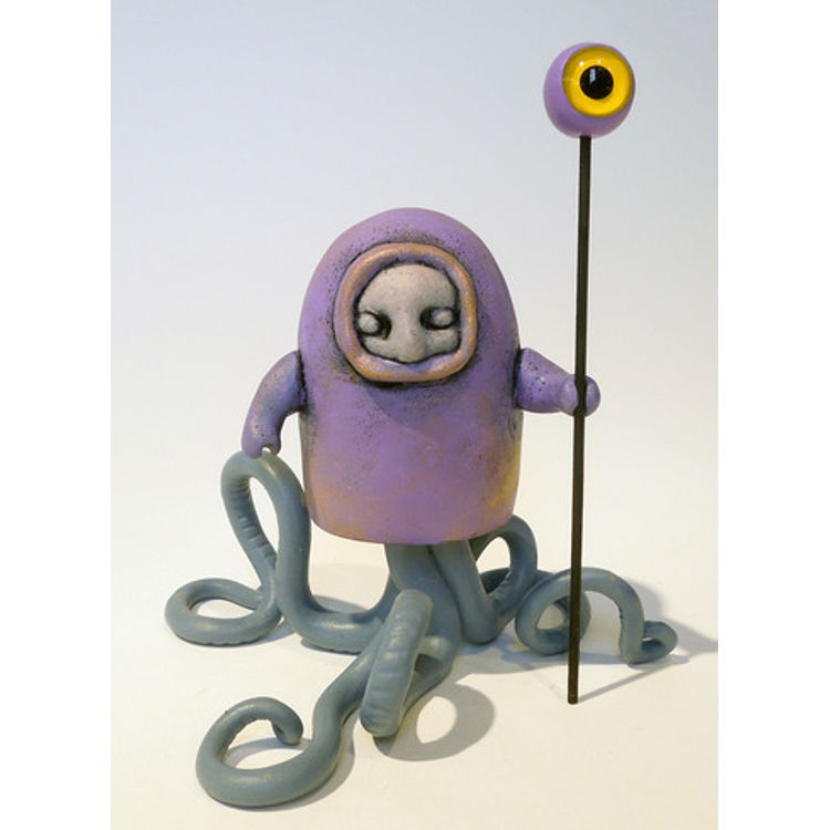 Octopus Clan- purple with gold by Steve Ferrera