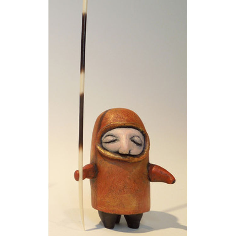 Porcupine Clan (red oxide & gold tunic) by Steve Ferrera
