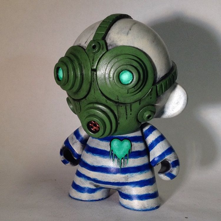 Fragile Am I - Blue Stripes by Davemarkart (Dave Webb)