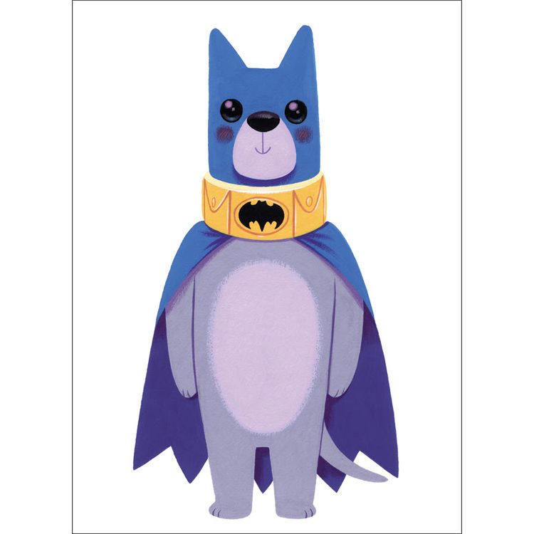 "Ace the Bathound" Print by Tiny Kitten Teeth (Becky Dreistadt)