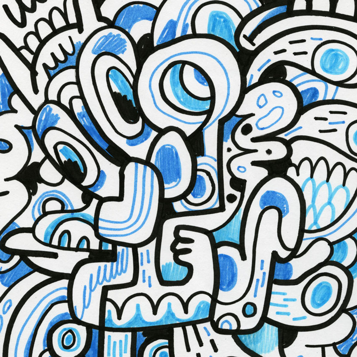 Blue Compostion - Original Artwork